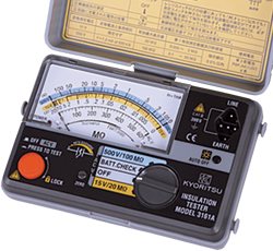 เครื่องตรวจสอบความเป็นฉนวนแบบอนาล็อค Analog Insulation Tester รุ่น 3144A/3145A/3146A/3161A