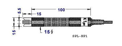 หัววัดอุณหภูมิสำหรับเทอร์โมมิเตอร์แบบพกพา Hand held Temperature Probe รุ่น SPL-HP1