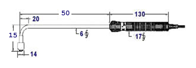 หัววัดอุณหภูมิสำหรับเทอร์โมมิเตอร์แบบพกพา Hand held Temperature Probe รุ่น SPL-HP3S