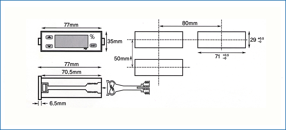 เครื่องควบคุมความชื้น Humidity Controller รุ่น FOX-2SH