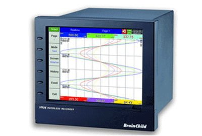 เครื่องบันทึกอุณหภูมิแบบไม่ใช้กระดาษ Paperless Temperature Recorder รุ่น VR06