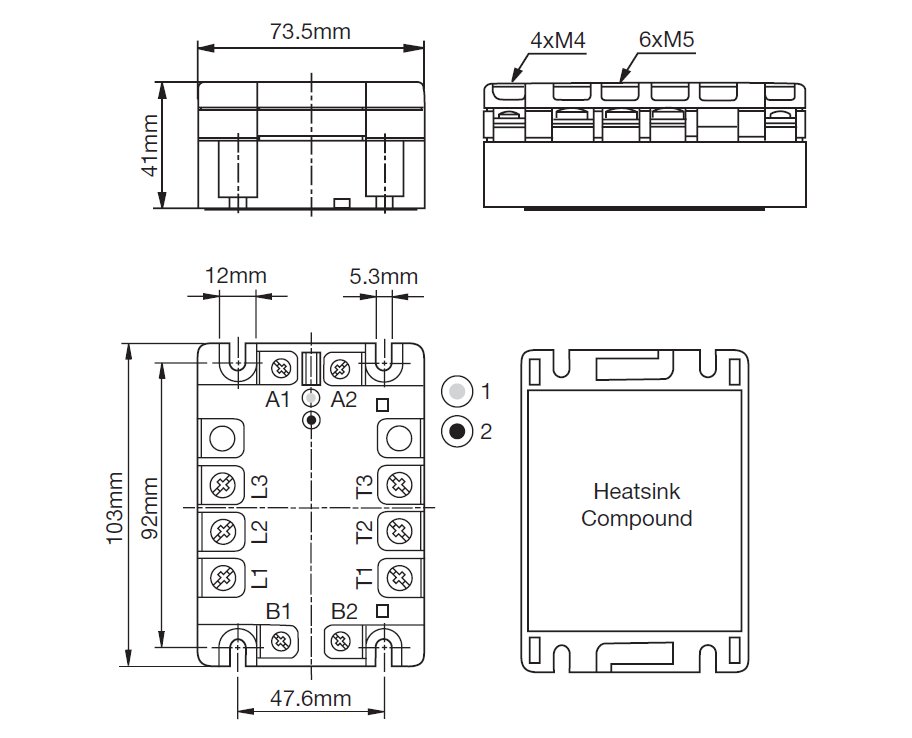 THREE PHASE SOLID STATE RELAY
รุ่น RZ3A SERIES